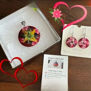 Elton’s Shell Art Jewelry Set